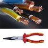 8 Inch Insulated Nose Pliers High Voltage Resistant 1000V Chrome