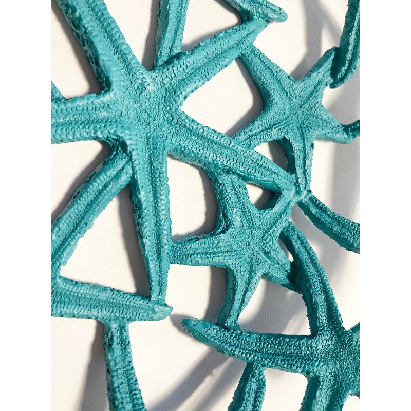 Mazeology Nautical Beach Seashore Starfish Centerpiece Bowl 11” Diameter Cast