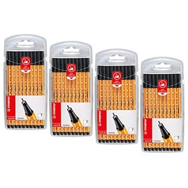 STABILO Point 88 Fineliner Pens Pack of 4 Black