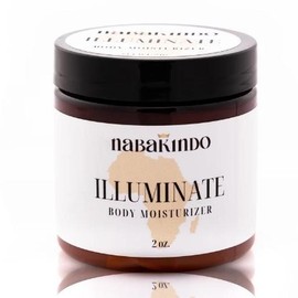 Nabakindo Skincare Illuminate Face & Body Butter for Sensitive Skin, Eczema & Psoriasis - Skin Type: Illuminate, Specification: 8oz