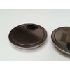 80MM METAL DESK CABLE TIDY OUTLET GROMMET INSERT (Brushed Steel)