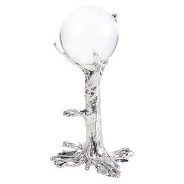 NBEADS Crystal Ball Stand, Tree Shape Sphere Display Stand Platinum Alloy Holder for Ornament Rack Crystal Balls, 3x3.3x5.1inch