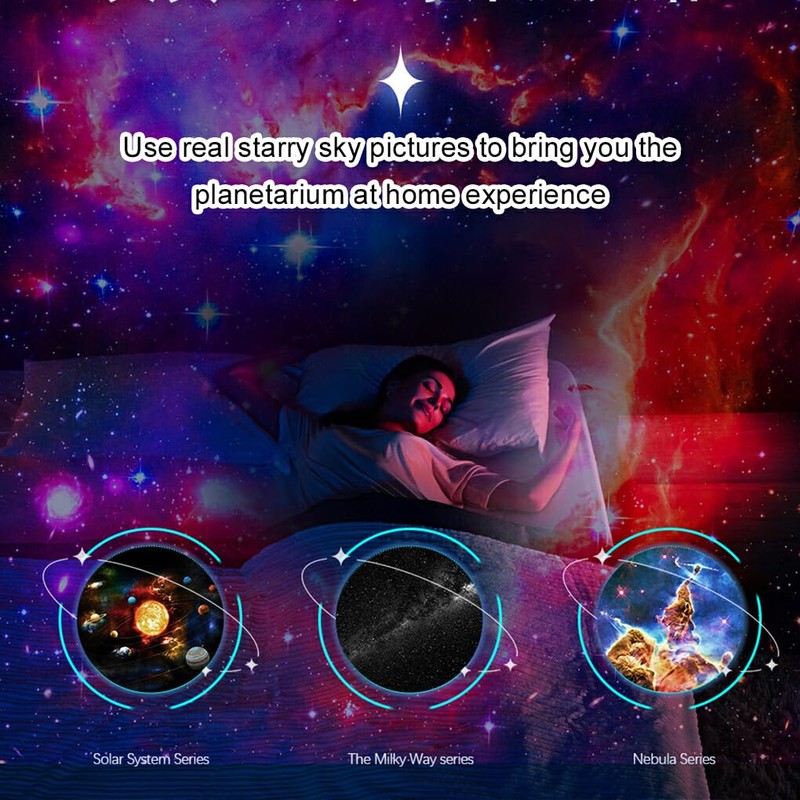 AIXXCUVQ Adjustable Star Projector for Bedroom Relaxing Night Lights Bedroom