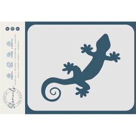 Gecko Stencil, 7.5 x 6.5 inch - Lizard Reptile Art Decor Stencils…