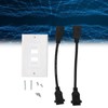 2 Ports HD Multimedia Interface 2.0 Wall Plate 4K 60Hz