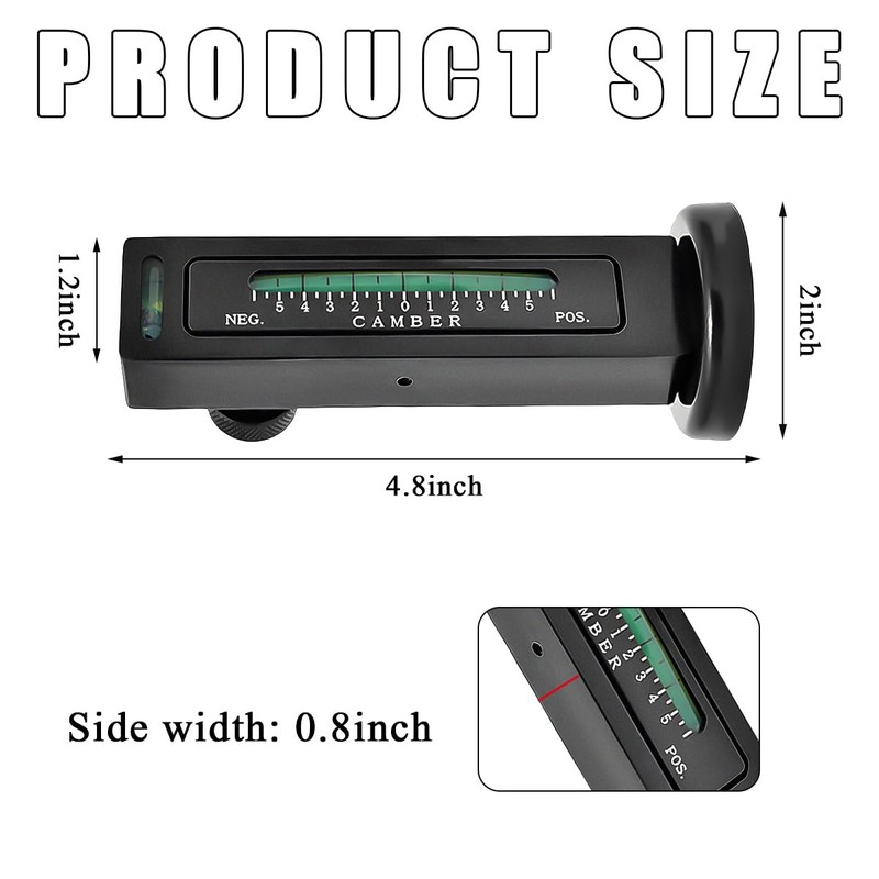 KVAEY Adjustable Magnetic Gauge Tool, Camber Caster Strut Wheel Hub