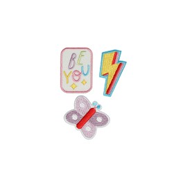 Pearhead Be You Iron On Patches, Back to School Sports Accessories, Patch Set for Backpack, Lunchbag or Jacket, Fun DIY Iron On Patch Set for Kids, Patches for Back to School