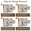 Door Bolt Extended Lock Bolt Door Additional Lock Cabinet Lock