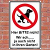 '"Please Do Not Here Sign 300 x 200 mm no