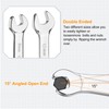 HARFINGTON 2pcs Double Open End Wrench 22mm x 24mm/27mm x