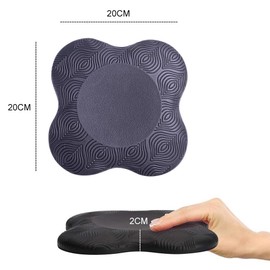 Yoga Knee Cushion, Yoga Knee Pad, Non-Slip Knee Pad Mat, Knee Cushion Yoga Pad, Comfortable Yoga Support Pad, Protection of Knees, Hands, Wrists and Elbows, for Yoga, Pilates, Sports, Black