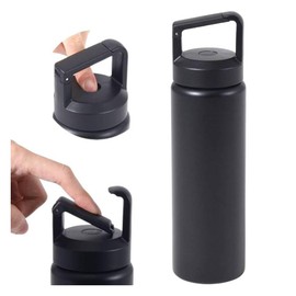 SUGGEST Carbonated Vacuum Stainless Steel Bottle, Cold Insulation, Choose from Sizes, Carabiner Function, Press-Out Button, Wide Mouth Design, Carbonated Acid Resistant to Vaporization, Cold Insulated