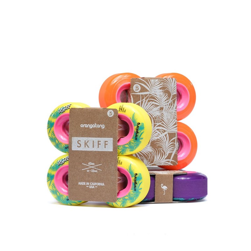 Orangatang Skiff 62 mm Longboard Wheels – 86a Yellow