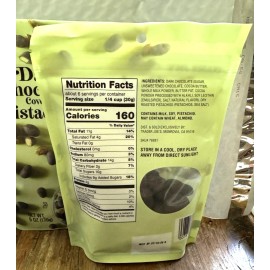 Trader Joe's 2 Pack Trader Joe’s Dark Chocolate Covered Pistachios 6oz 170g 7/2026