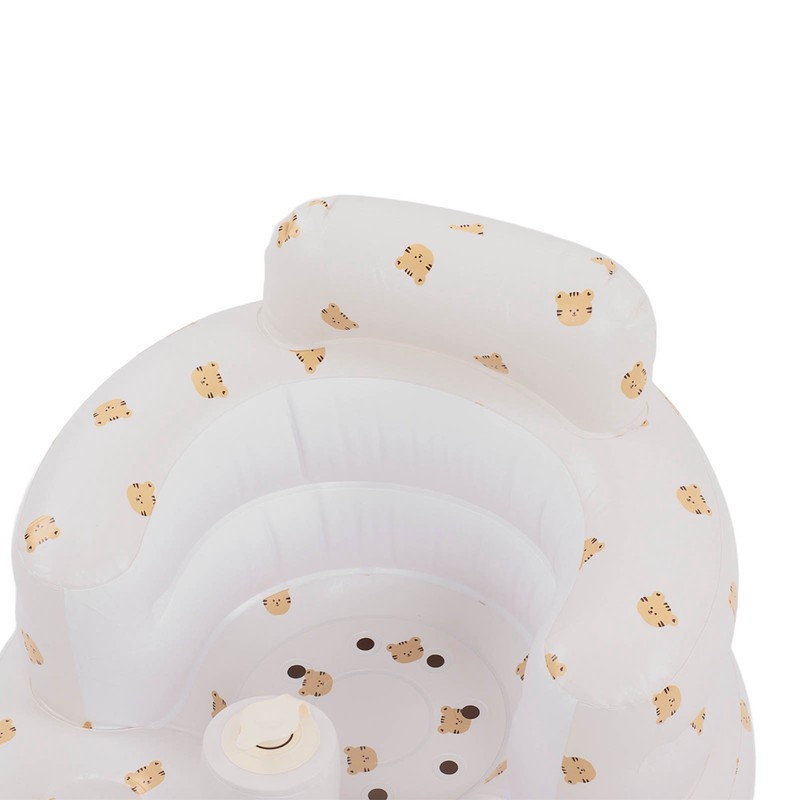 Baby Inflatable Bathing Seat Soft PVC Cartoon Animal Pattern Baby