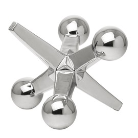 Torre & Tagus Jack Ceramic Décor, Silver