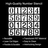 8 Inch Number Stencils Set, Plastic Numbers Stencils Reusable Digital