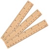 MUKCHAP 144 PCS 15cm/6 Inch Wooden Ruler, Wood Rulers with