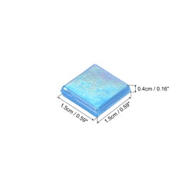 sourcing map Mosaic Tiles, Micro Glass Tiny Mini Mosaic Tile DIY Hobbies Handmade Crystal Free Stone Craft Material Creativity (Bright Blue 500g)