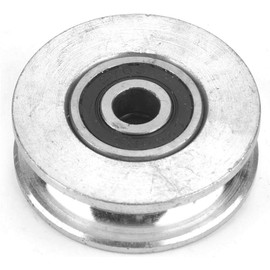 Bearing Block, Wire Cable Wheel, Deep U-Groove Pulley, Double Bearing Wheel Block Wire Rope Lifting Guide (Diameter 28 mm), Deflection Blocks (Diameter 56 mm)