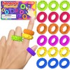 Fidget Sensory Rings for Autism, SMALL FISH 18 Pack Fidget Ring Sensory Finger Toys for Kids Adults - Anxiety Relief Toy Fidget Finger Rings for ADHD Classroom