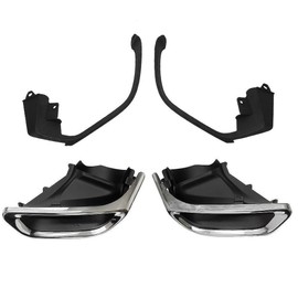 QPCRAP Exhaust Muffler Tail Pipe Tip Tailpipe Modified Upgrade with Bracket Fit for Honda Accord 2018 2019 2020 2Pcs Left Driver Right Passenger Side