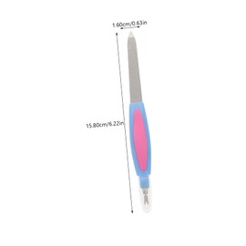 Vaguelly Nail Sanding Tool Set 10pcs Double Sided Stainless Steel Grinding Rods for Nail Art Manicure