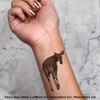 4 x 'Okapi Looking Back' Temporary Tattoos - Water Resistant,