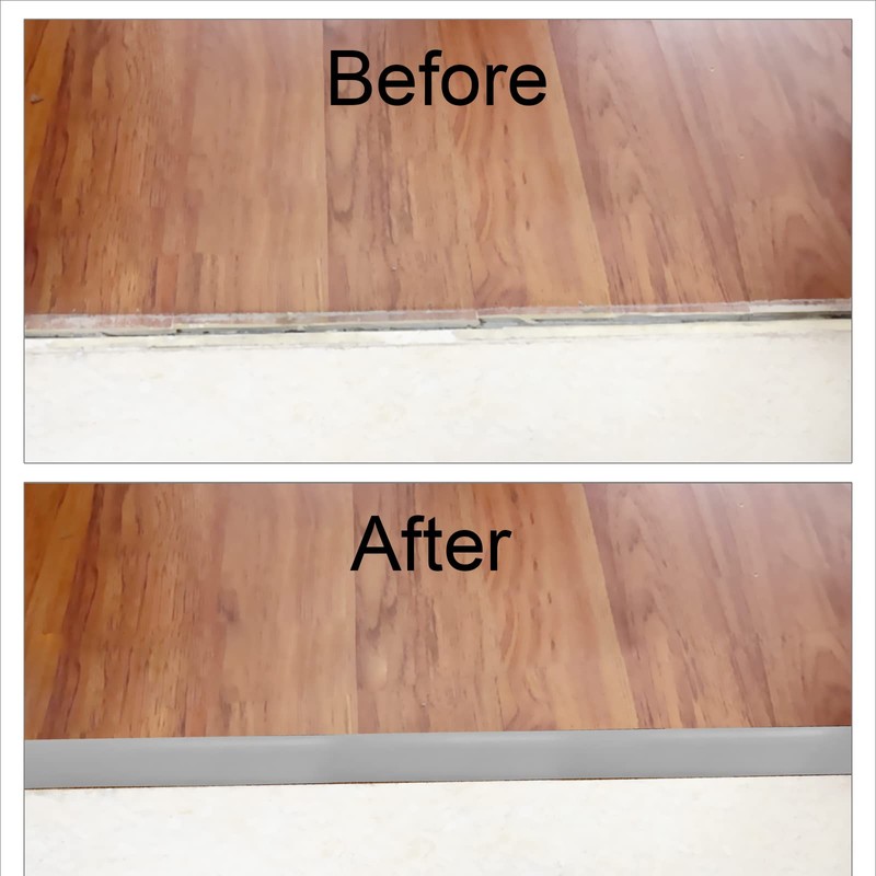 Floor/Door Flat Transition Strip & Self-Adhesive Vinyl Edge Trim -