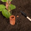 YUESHICO Self-Watering Stakes Terra Cotta Spikes Planter Water Storage Tank