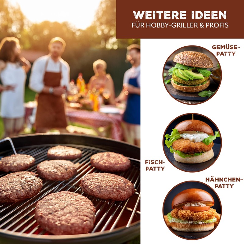 bremermann Burger Press // Includes 50 x Non-Stick Dividers //