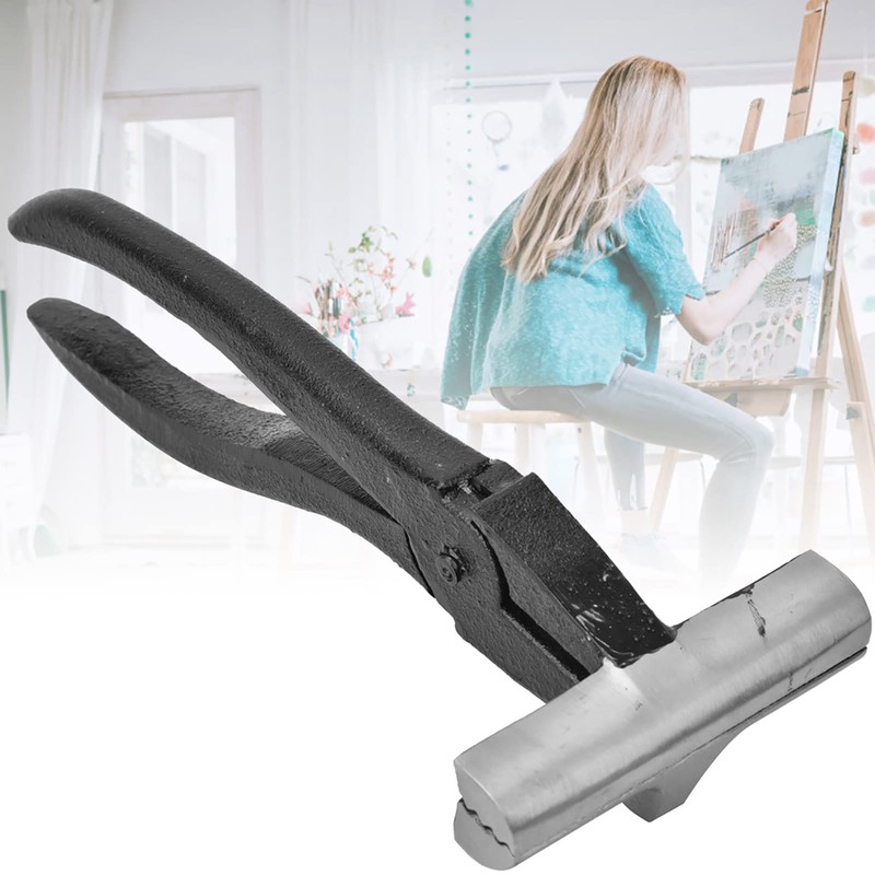 Oil Painting Canvas Stretching Pliers, Black Handle Cast Iron Canvas