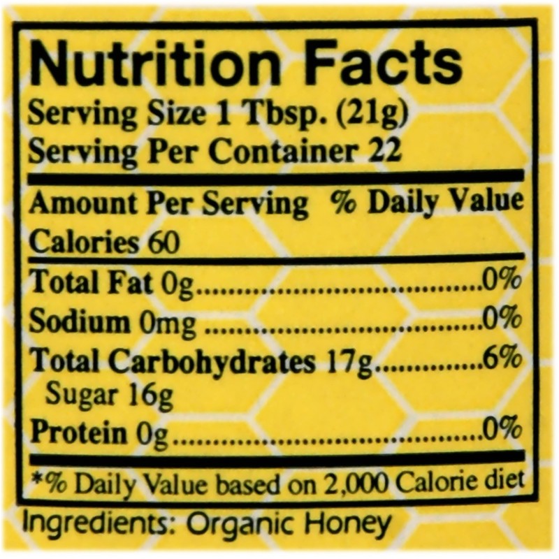 Ys Eco Bee Organic Honey 1 Pound Jar