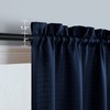 Bathroom Window Curtain,Short Curtains for Bedroom Kitchen Small Windows,Navy Blue,24