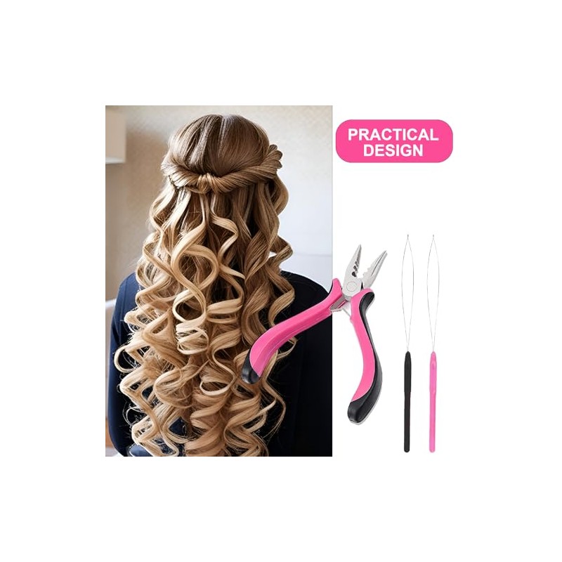 3Pcs Professional Nano Hair Extension Tools Kit – Includes 1