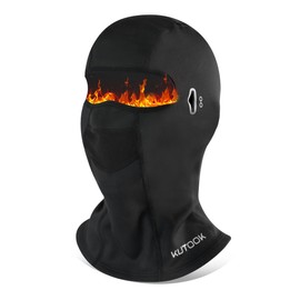 KUTOOK Ski Mask Balaclavas Motorcycle Mask Winter Warm Windproof Skiing Ice Skating Multifunctional Men Women Black Green G007, Green