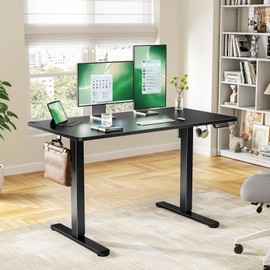 Marsail Electric Standing Desk with One-Piece Desktop,48 x 30 inch Height Adjustable Office Gaming Computer Desk with Deeper Tabletop, Home Office Stand up Desk with 4 Memory Presets, (2 Packages)