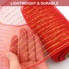 TSLBW 4 Rolls Christmas Ribbon Decoration Poly Mesh Roll, Xmas