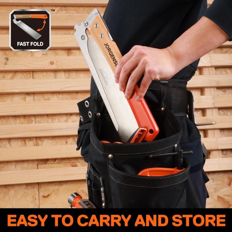 JORGENSEN 9.5-inch Japanese Pull Saw 21TPI Pro Folding Dovetail Saw