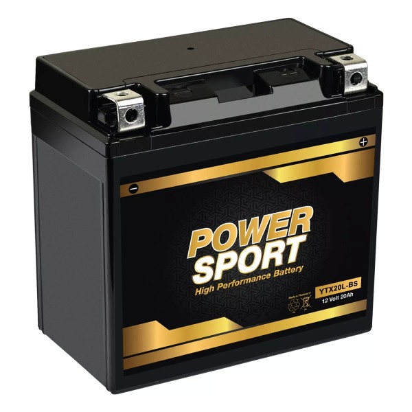 ExpertPower 12V 20Ah Motorcycle Battery Replaces Yuasa YTX20L-BS