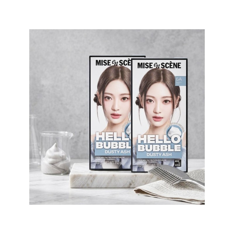 Mise-en-sc?ne New Hello Bubble 6A Dusty Ash x2 Self-Hair Dye