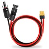 MOOKEERF Solar to XT60 Extension Cable 10AWG 3FT Solar Connector