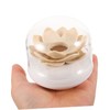 Gatuida Cartoon Lotus Cotton Swab Case Toothpick Holder Dispenser Swab
