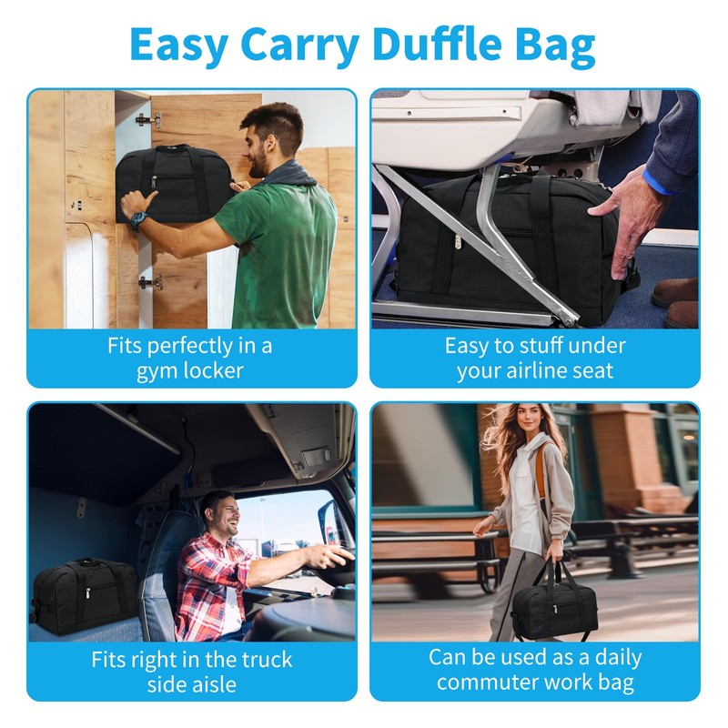 Small Gym Bag 14 inch Lightweight Carry On Mini Duffel
