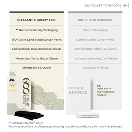 Mayfair Linen 600 Thread Count 100% Egyptian Cotton 1 Fitted Sheet Only, Black California King Fitted Sheet, Long - Staple Combed Pure Natural Cotton Sheet, Soft & Silky Sateen Weave