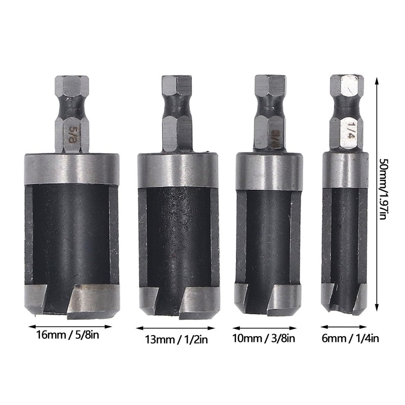 Wood Plug Cutter Drill Bit, Wood Plug Cutter Set Carbon