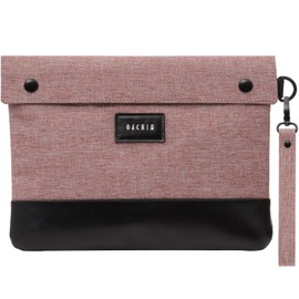 OZCHIN Smell Proof Bag with Lock – Activated Carbon Fiber Smell Proof Container with Combination Lock, Airtight Zipper, Odor Proof Case for Travel, Daily Use, Gifts Ideas 11 X 8 Inch (Pink)