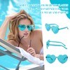 NACHLYNN 10 Pairs Heart Sunglasses Women Rimless Heart Shaped Sunglasses