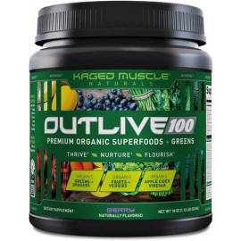 Kaged Muscle Outlive 100 Superfoods Y Greens 30servs Mf Sabor Baya