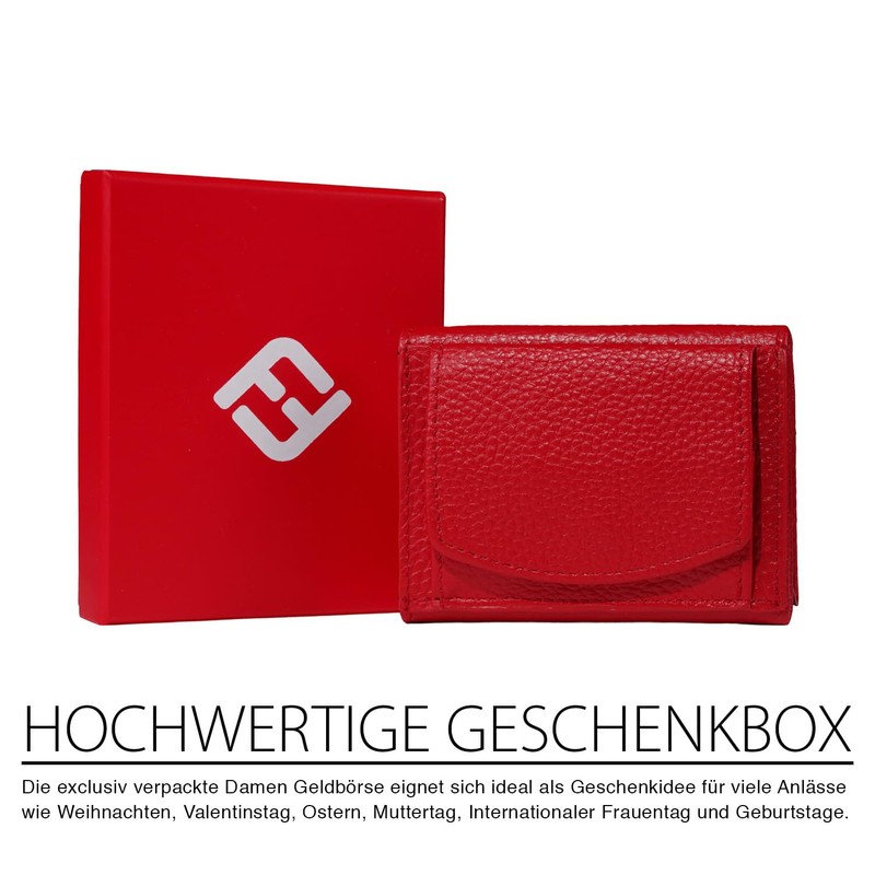 FreeHaveFun Women's Mini Purse, red, Modern